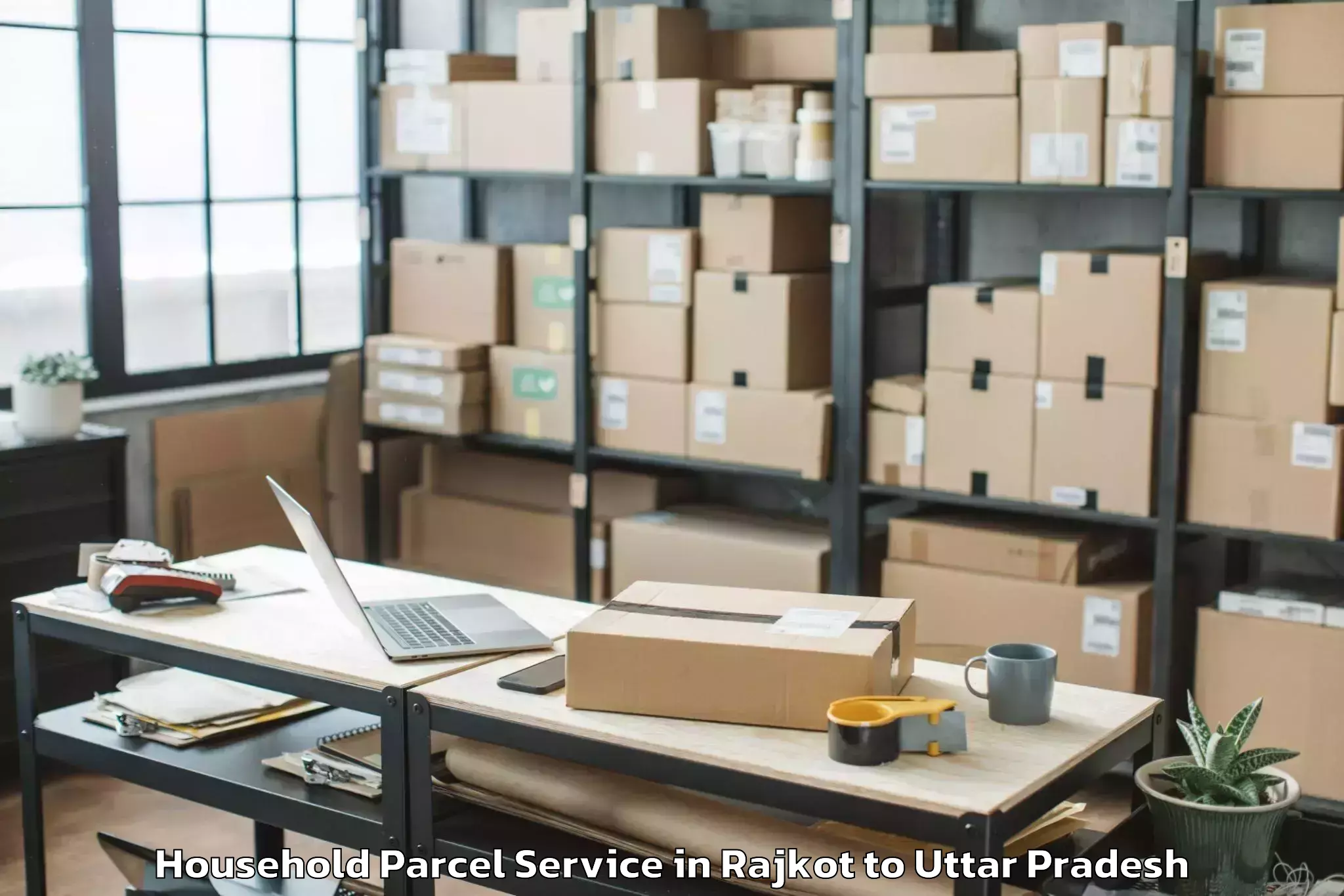 Easy Rajkot to Phoenix Palassio Mall Household Parcel Booking